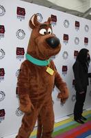 LOS ANGELES, APR 12 - Scooby-Doo arrives at Warner Brothers Television - Out of the Box Exhibit Launch at Paley Center for Media on April 12, 2012 in Beverly Hills, CA photo