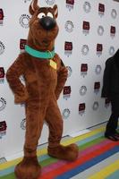 LOS ANGELES, APR 12 - Scooby-Doo arrives at Warner Brothers Television - Out of the Box Exhibit Launch at Paley Center for Media on April 12, 2012 in Beverly Hills, CA photo