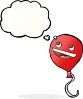 cartoon balloon with thought bubble vector