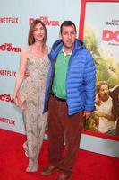 los angeles, 16 de mayo - jackie sandler, adam sandler en la proyección de estreno de la repetición en los teatros regal 14 el 16 de mayo de 2016 en los angeles, ca foto