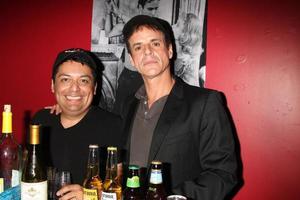 LOS ANGELES, AUG 12 - George Guzman, Christian Le Blanc, Honoary Bartenders 
 at the Vivien Play Opening Night at the Rogue Machine Theater on August 12, 2011 in Los Angeles, CA photo