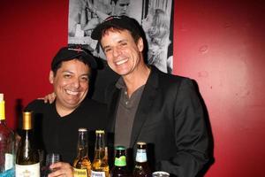 LOS ANGELES, AUG 12 - George Guzman, Christian Le Blanc, Honoary Bartenders 
 at the Vivien Play Opening Night at the Rogue Machine Theater on August 12, 2011 in Los Angeles, CA photo