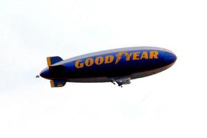 LOS ANGELES, SEP 28 - Goodyear Blimp at the Voyage Of Time - The IMAX Experience Premiere at the California Science Center on September 28, 2016 in Los Angeles, CA photo