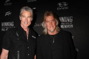 LOS ANGELES, FEB 16 - Ronn Moss, Peter Beckett at the WINNING - The Racing Life of Paul Newman Pre-Premiere Reception at the Roosevelt Hotel on April 16, 2015 in Los Angeles, CA photo