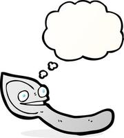 cartoon spoon with thought bubble vector