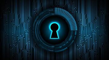 Modern Cyber Security Technology Background with padlock vector