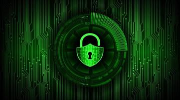 Modern Cyber Security Technology Background with padlock vector