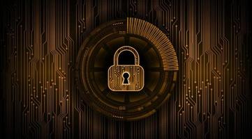 Modern Cyber Security Technology Background with padlock vector