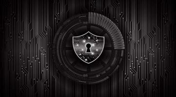 Modern Cyber Security Technology Background with padlock vector