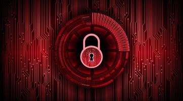 Modern Cyber Security Technology Background with padlock vector