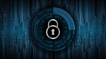 Modern Cyber Security Technology Background with padlock vector