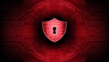Modern Cyber Security Technology Background with padlock vector