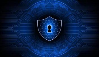 Modern Cyber Security Technology Background with padlock vector