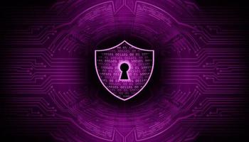 Modern Cyber Security Technology Background with padlock vector
