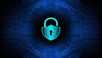 Modern Cyber Security Technology Background with padlock vector