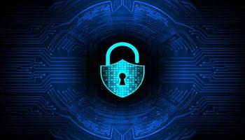 Modern Cyber Security Technology Background with padlock vector