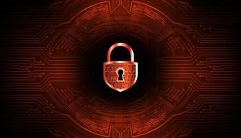 Modern Cyber Security Technology Background with padlock vector