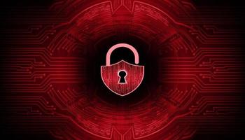 Modern Cyber Security Technology Background with padlock vector