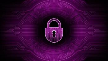 Modern Cyber Security Technology Background with padlock vector