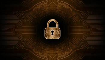 Modern Cyber Security Technology Background with padlock vector