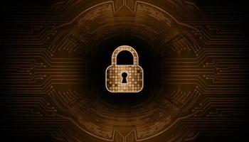 Modern Cyber Security Technology Background with padlock vector