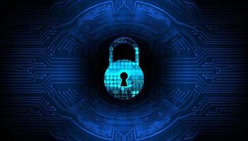 Modern Cyber Security Technology Background with padlock vector