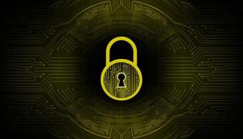 Modern Cyber Security Technology Background with padlock vector