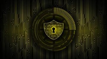 Modern Cyber Security Technology Background with padlock vector