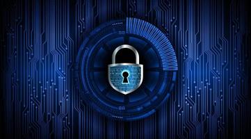 Modern Cyber Security Technology Background with padlock vector