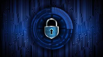 Modern Cyber Security Technology Background with padlock vector