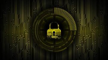 Modern Cyber Security Technology Background with padlock vector