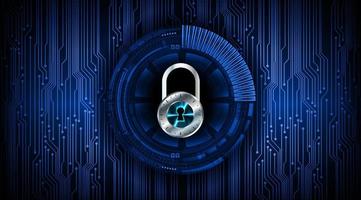 Modern Cyber Security Technology Background with padlock vector