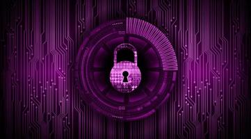 Modern Cyber Security Technology Background with padlock vector