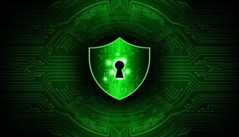 Modern Cyber Security Technology Background with padlock vector