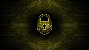 Modern Cyber Security Technology Background with padlock vector