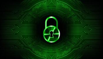 Modern Cyber Security Technology Background with padlock vector