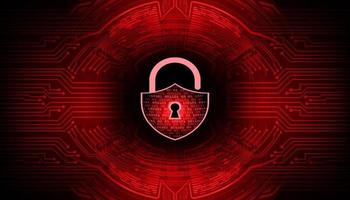 Modern Cyber Security Technology Background with padlock vector