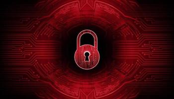 Modern Cyber Security Technology Background with padlock vector