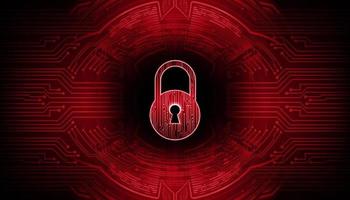 Modern Cyber Security Technology Background with padlock vector