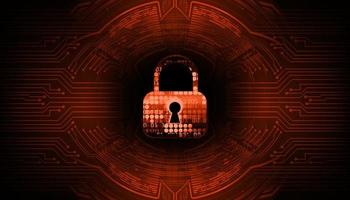 Modern Cyber Security Technology Background with padlock vector