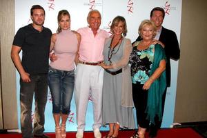 LOS ANGELES, AUG 26 - Billy Miller, Eileen Davidson, Jerry Douglas, Jess Walton, Beth Maitland, Peter Bergman attending the Young and Restless Fan Dinner 2011 at the Universal Sheraton Hotel on August 26, 2011 in Los Angeles, CA photo