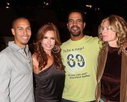 LOS ANGELES, MAR 24 - Bryton James, Tracey E Bregman, Kristoff St John, Eileen Davidson at the Young and Restless 38th Anniversary On Set Press Party at CBS Television City on March 24, 2011 in Los Angeles, CA photo