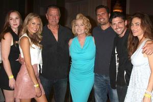 LOS ANGELES, AUG 15 - Camryn Grimes, Melissa Ordway, Eric Braeden, Melody Thomas Scot, Joshua Morrow, Robert Adamson, Amelia Heinle at the The Young and The Restless Fan Club Event at the Universal Sheraton Hotel on August 15, 2015 in Universal City, CA photo