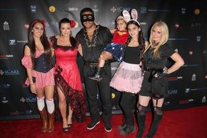 LOS ANGELES, OCT 28 - lexia Umansky, Kyle Richards, Mauricio Umansky, Portia Umansky, Sophia Umansky, Kim Richards at the sCare Foundation s 2nd Annual Halloween Benefit at the Conga Room on October 28, 2012 in Los Angeles, CA photo
