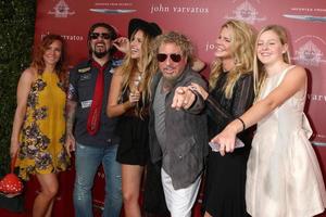 LAS VEGAS, APR 17 - Sammy s daughter-in-law, Sammy s son, Kari Karte-Hagar, Sammy Hagar, daughters at the John Varvatos 13th Annual Stuart House Benefit at the John Varvatos Store on April 17, 2016 in West Hollywood, CA photo