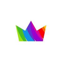 vector de diseño de plantilla de logotipo de rey colorido, emblema, concepto de diseño, símbolo creativo, icono