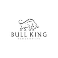 Bull logo vector illustration design, creative and simple design, can uses as logo and template for company.