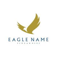 Eagle logo design vector template. Simple icon symbol