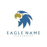 Eagle logo design vector template. Simple icon symbol