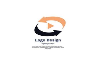 unique flat consulting logo design isolated on vector